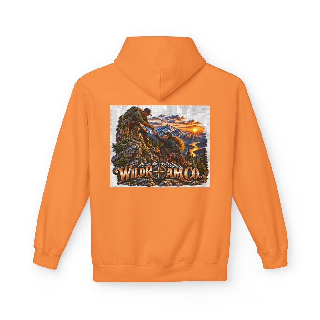 Wild Roam Co. Couple Vintage Mountain Climb Graphic Hoodie