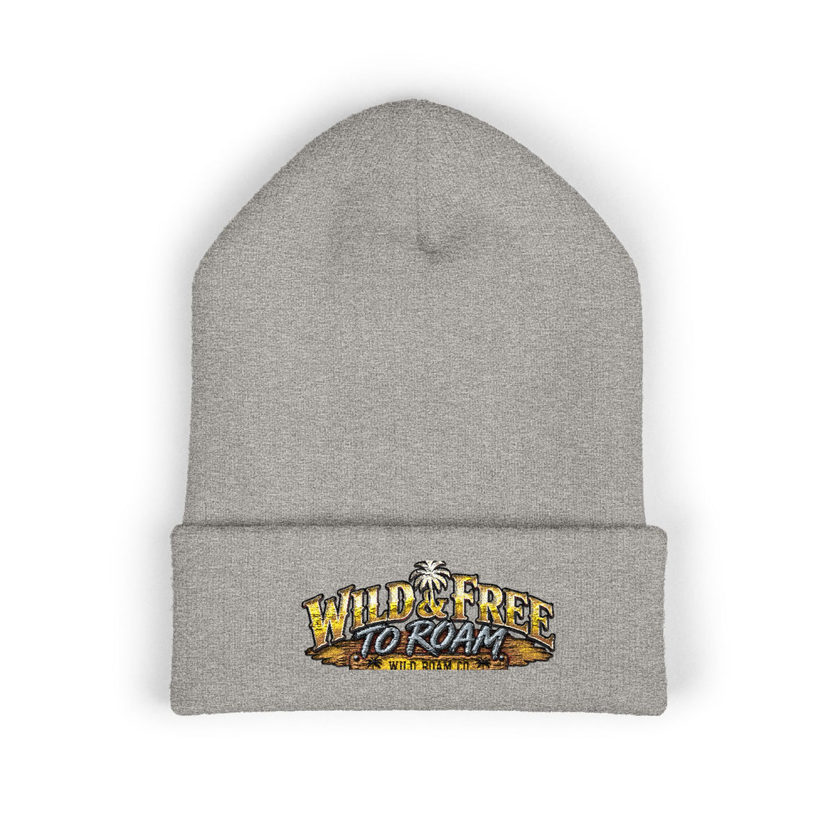 Wild & Free To Roam Embroidered Beanie