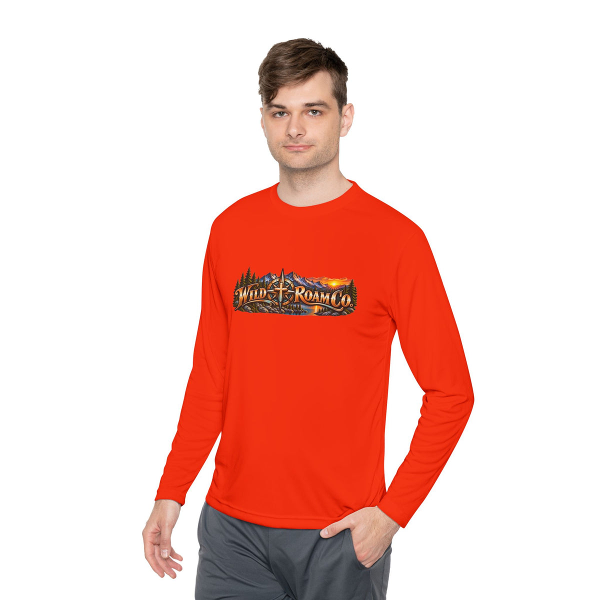 Men's Wild Roam Co. Faith Logo Scene Long Sleeve Tee