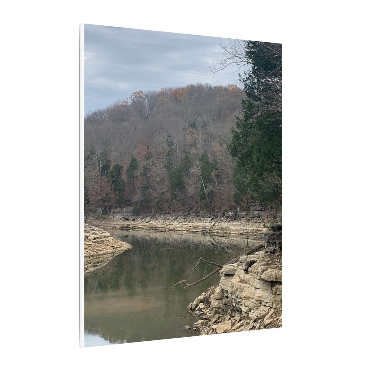 Still Waters, Rugged Shores – Original Nature Photography Canvas | Wild Roam Co.