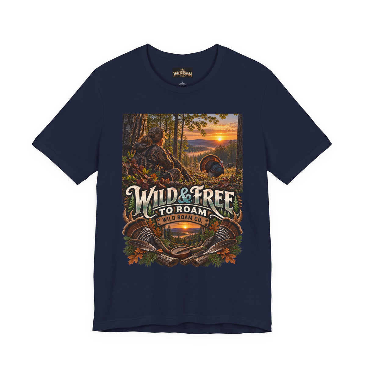 Women's Wild & Free To Roam T-Shirt — Outdoor Adventure Nature Graphic Tee
