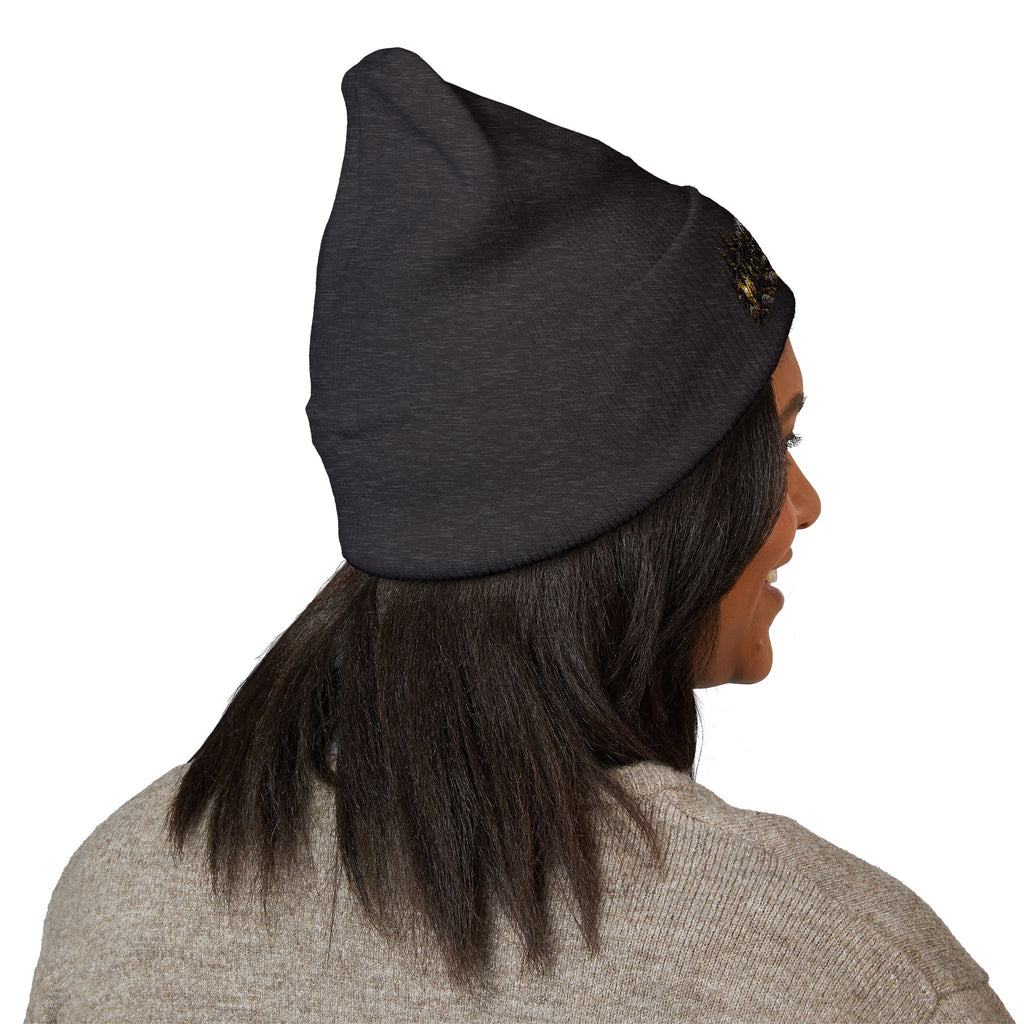 Wild & Free Embroidered Cuffed Beanie