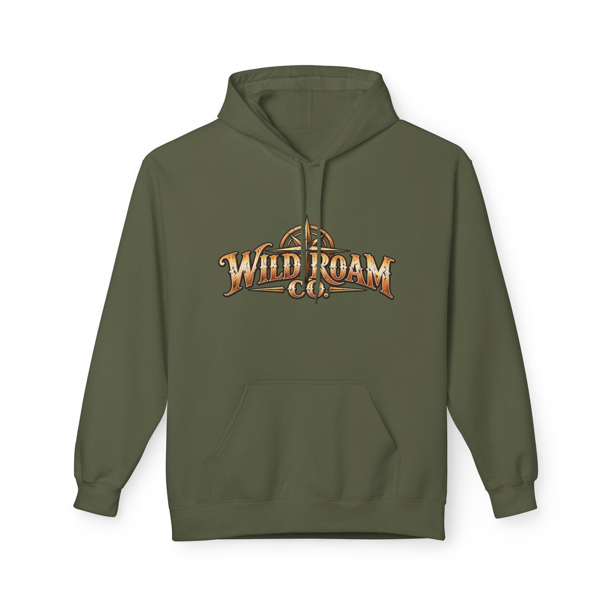 Wild Roam Co Hoodie — "Wild & Free to Roam" Camping Adventure Pullover