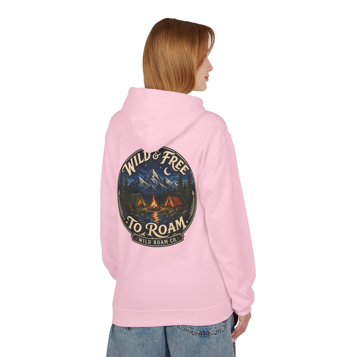 Wild & Free Hoodie — Wild Roam Co Camping Adventure Pullover