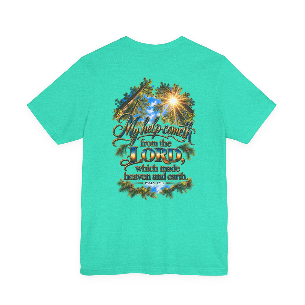 Wild Roam Co. Unisex Tee--Psalms 121:2 Sunny Trees