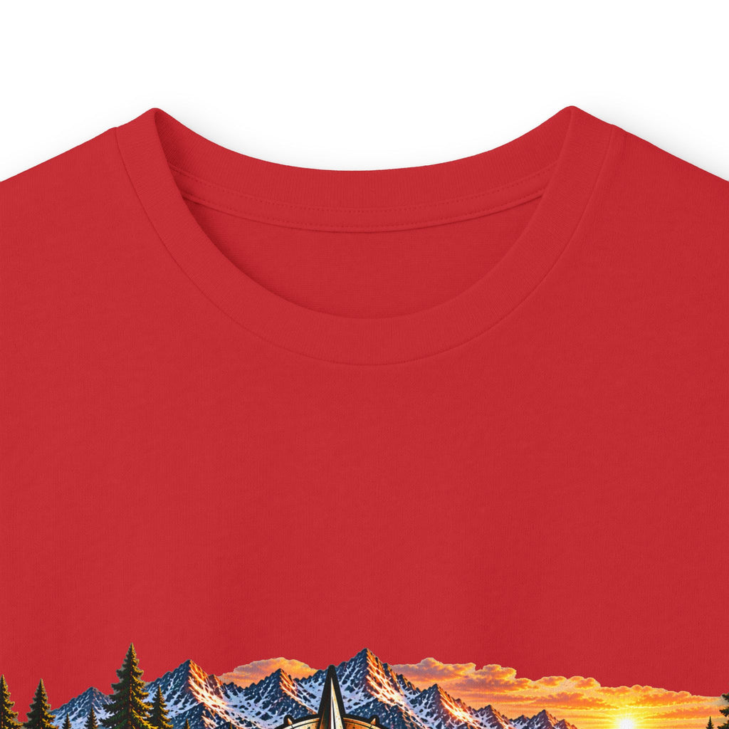 Long Sleeve Tee - "Wild + Roam Co." Faith Logo Sunset Graphic with Acts 13:47 Scripture Back