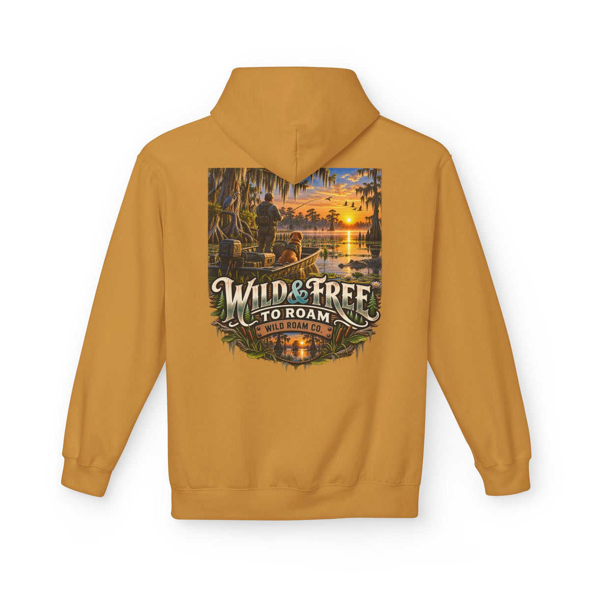 Wild & Free Hoodie — Wild & Free To Roam Bayou Adventure Graphic Pullover