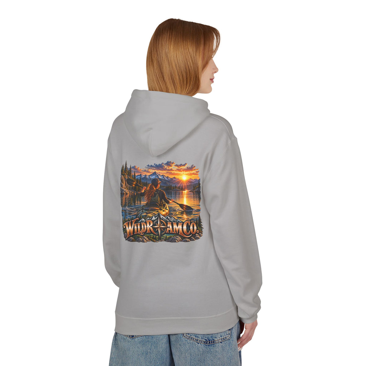 Wild Roam Co. Women's Sunset Kayak Hoodie — Outdoor Adventure Pullover