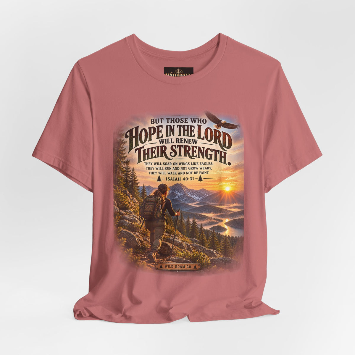 Women's Hope in the Lord T-Shirt — Isaiah 40:31 Christian Faith Tee