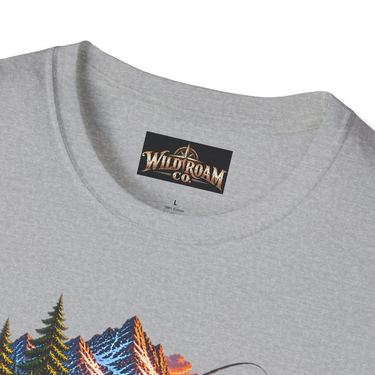 Nature Camping T-Shirt — Mountain Sunset  Lake Scene
