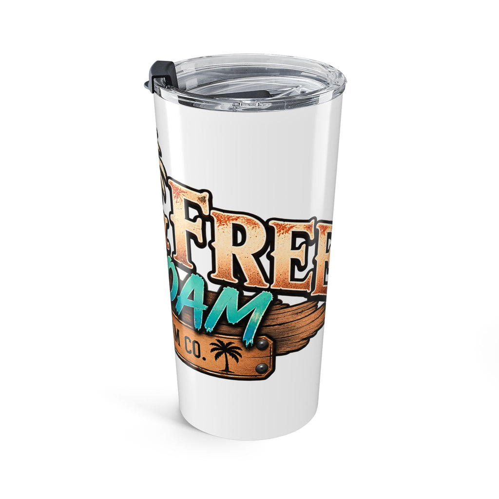 20oz Adventure Tumbler — "Wild & Free to Roam" Mountain Travel Cup
