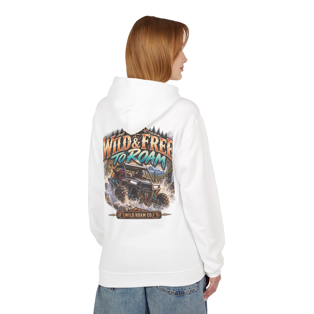 Wild Roam Co. Hoodie — Vintage Outdoor Compass Sunset Pullover