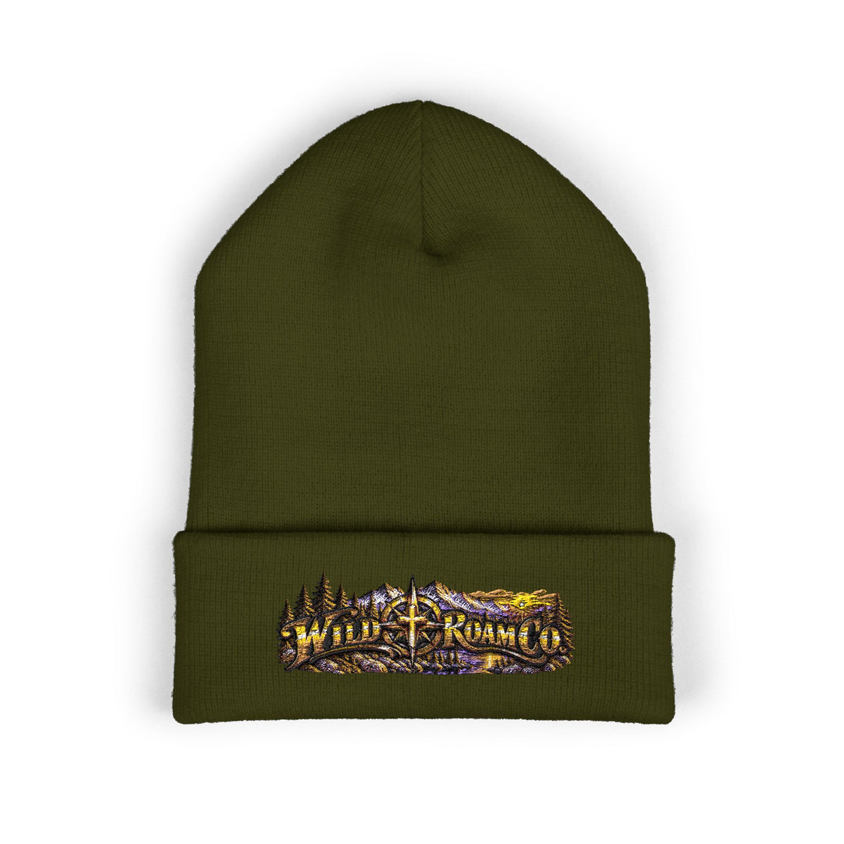 Wild & Free Embroidered Cuffed Beanie