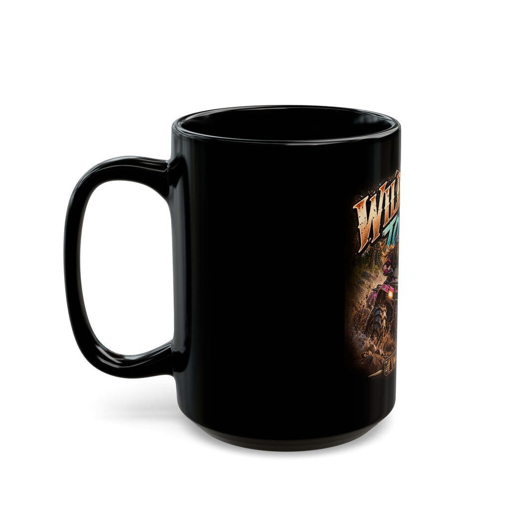 Wild & Free To Roam Black Mug — ATV Adventure Coffee Cup (11oz/15oz)