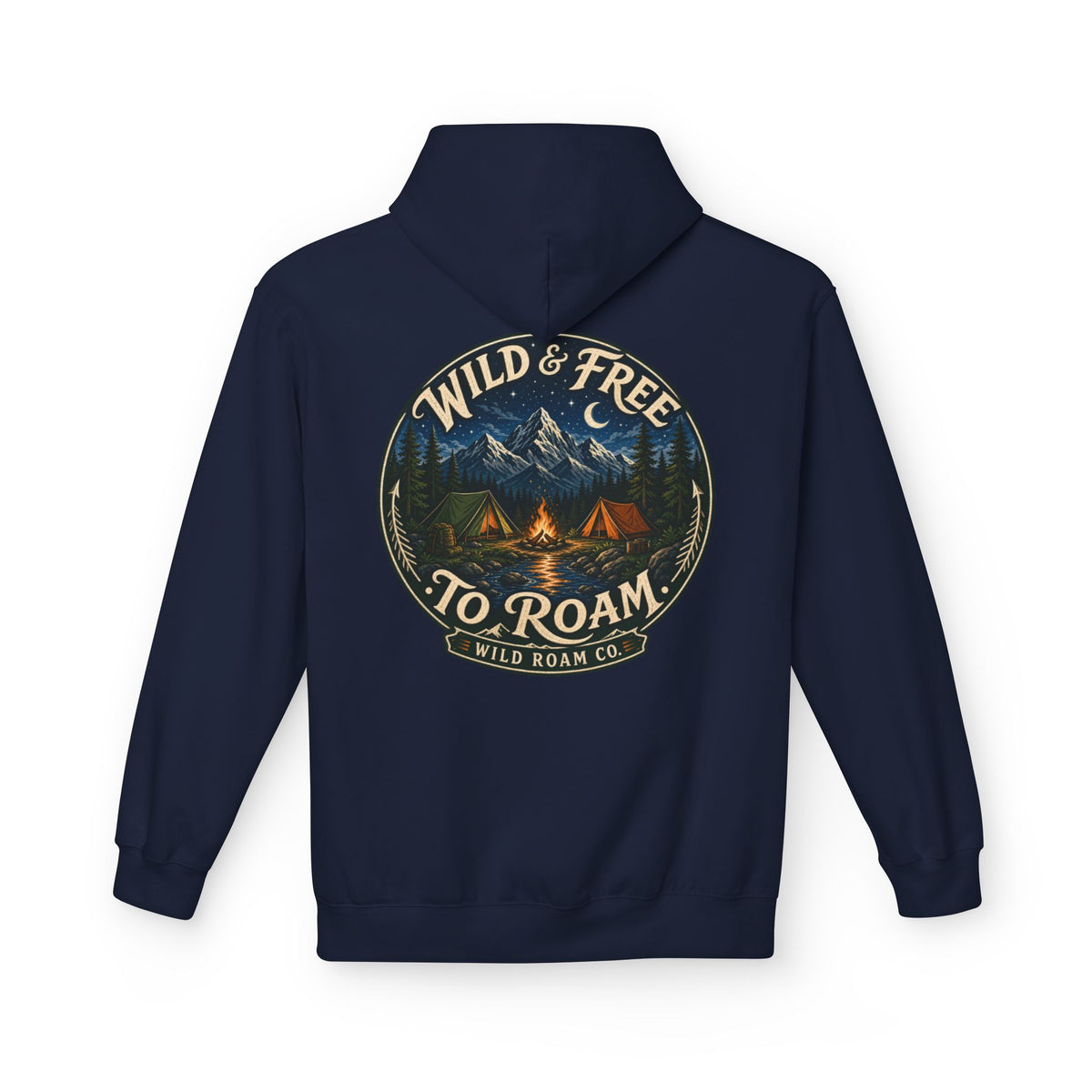 Wild & Free Hoodie — Wild Roam Co Camping Adventure Pullover