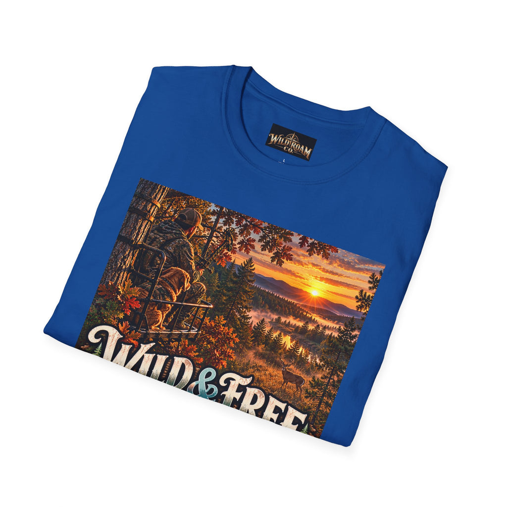 Wild & Free To Roam T-Shirt — Outdoor Nature Sunset Graphic Tee