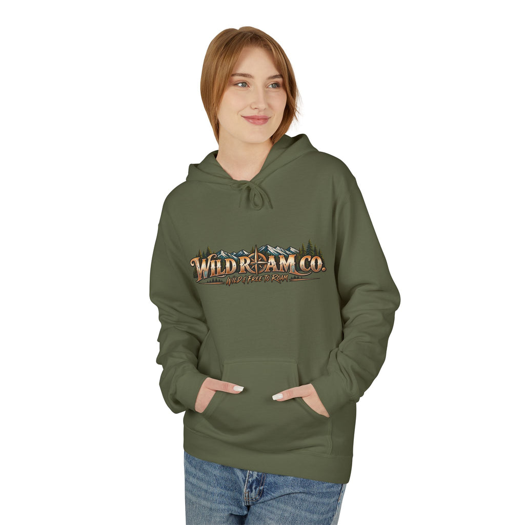 Wild Roam Co. Couple Vintage Mountain Climb Graphic Hoodie
