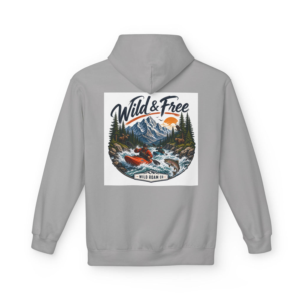 Wild & Free Kayaking Hoodie — Adventure Outdoor Graphic Pullover