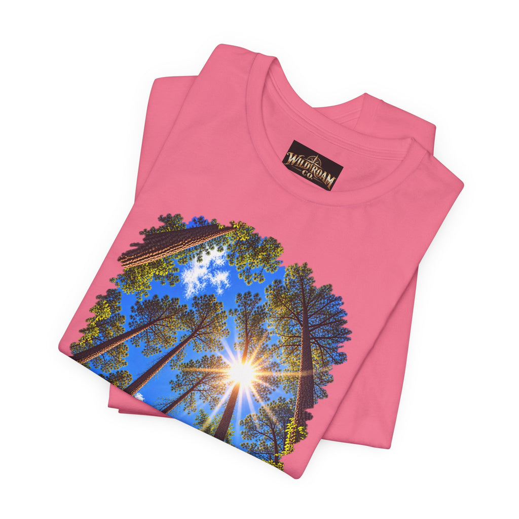 Wild Roam Co. Unisex Tee--Psalms 121:2 Sunny Trees