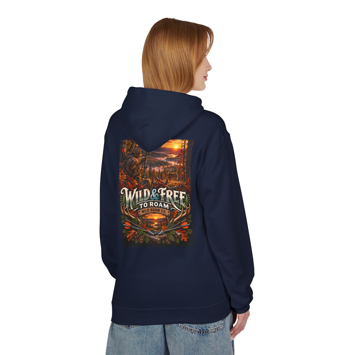 Wild & Free Hoodie — 'Wild & Free To Roam' Outdoor Bow Adventure Pullover