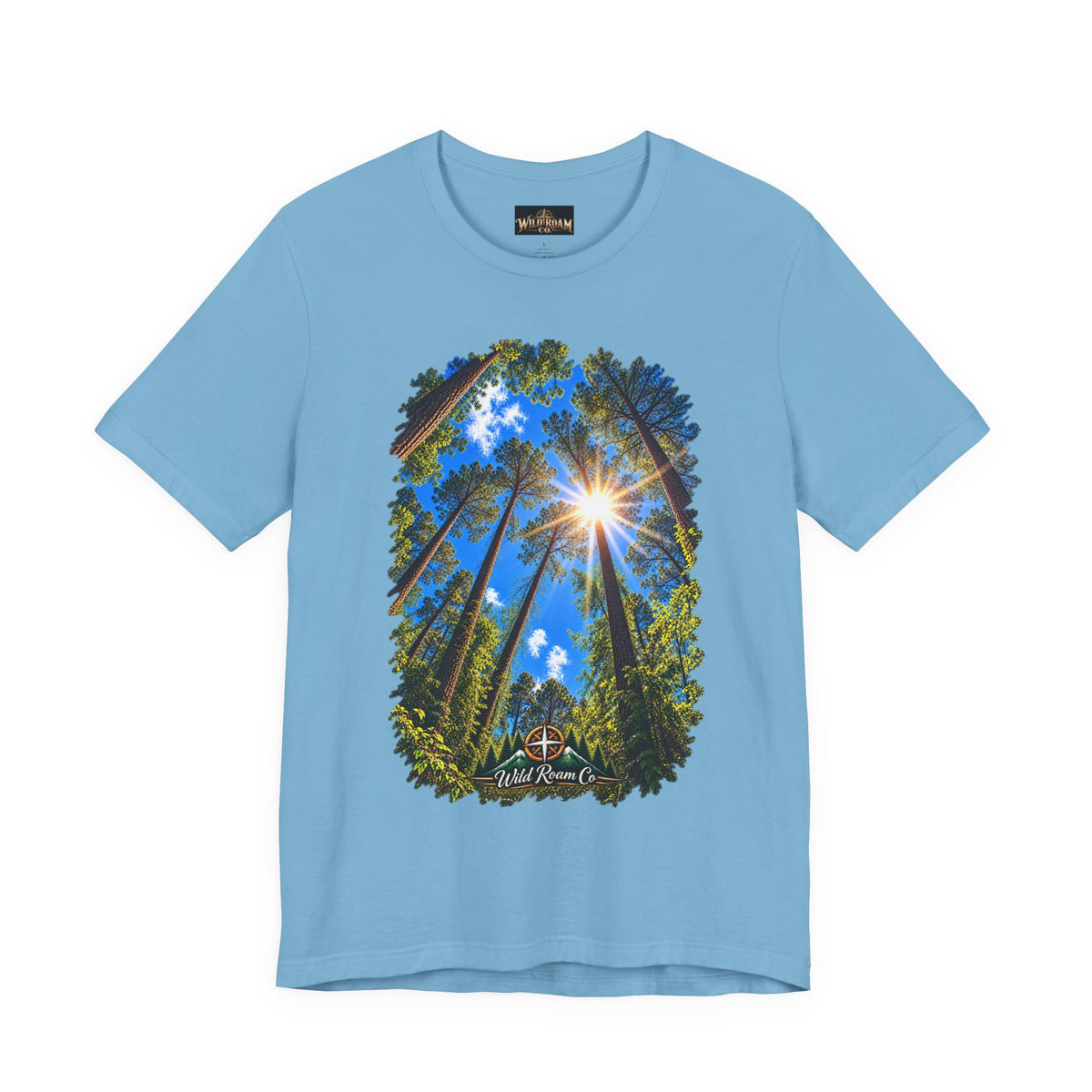 Wild Roam Co. Unisex Tee--Psalms 121:2 Sunny Trees