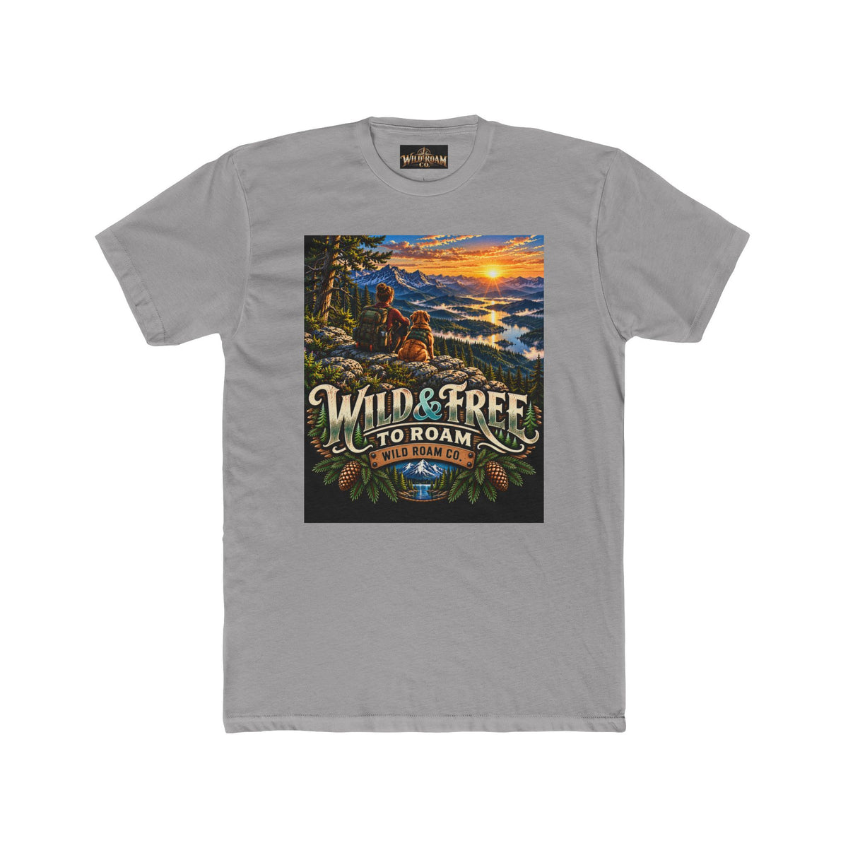 Women's Wild & Free to Roam T-Shirt — Adventure Nature Graphic Tee