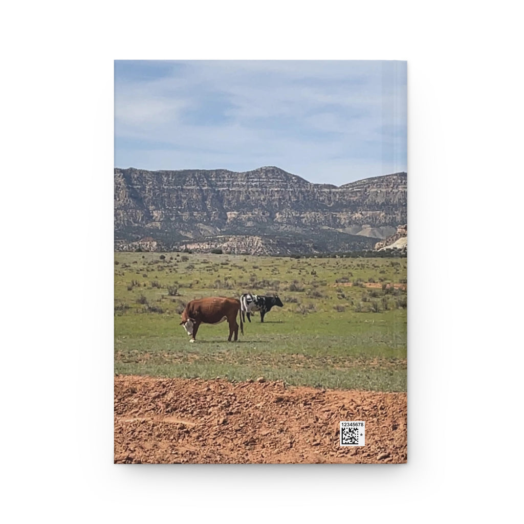 Cow Pasture Mountain Hardcover Journal — Lined Matte Notebook for Nature Lovers