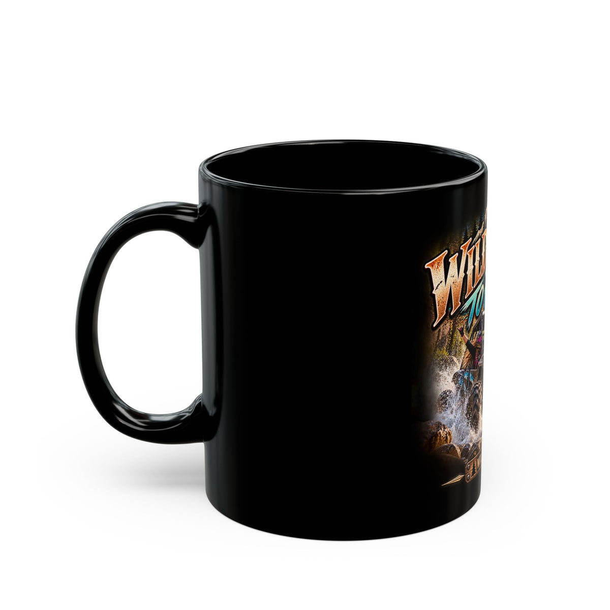 Wild & Free UTV Mug — "Wild & Free to Roam" Off-Road Adventure Black Coffee Mug
