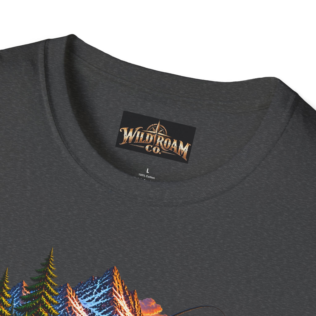 Nature Camping T-Shirt — Mountain Sunset  Lake Scene