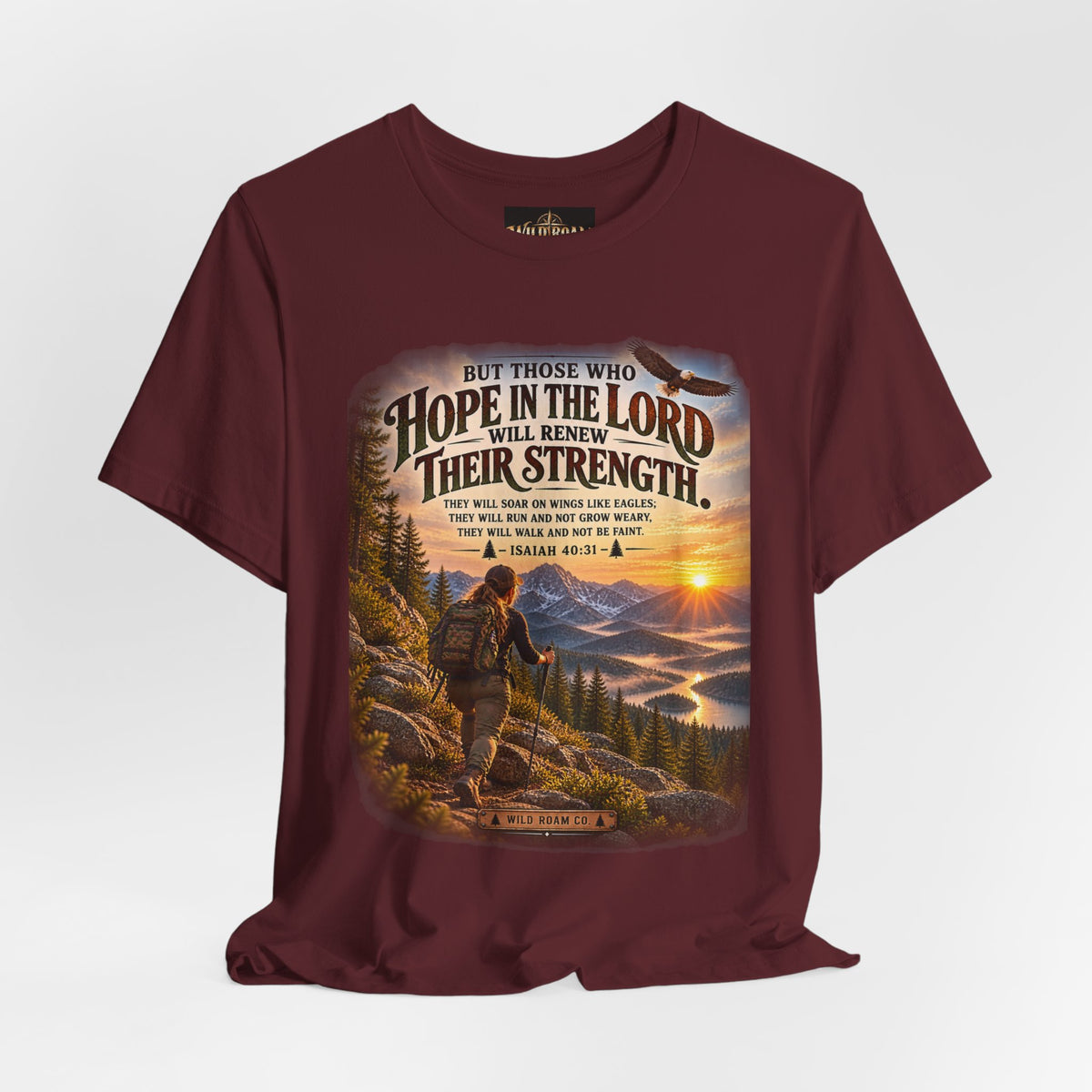 Women's Hope in the Lord T-Shirt — Isaiah 40:31 Christian Faith Tee