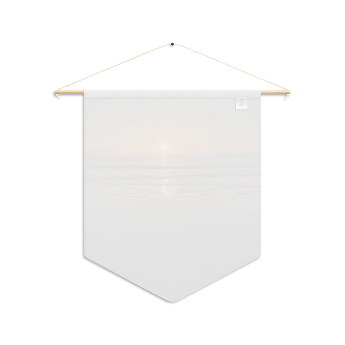 Sunset Beach Pennant Wall Hanging — Coastal Ocean Sunrise Decor