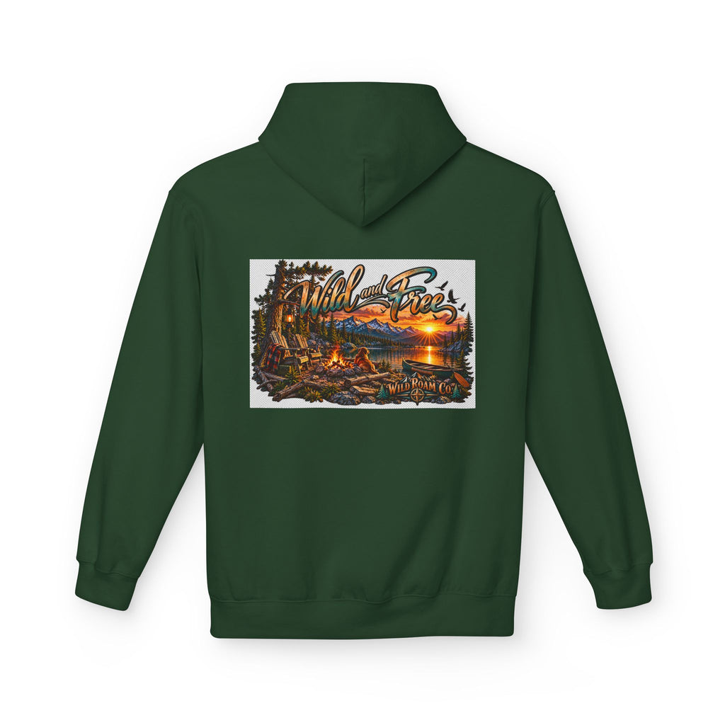 Wild & Free Camping Hoodie — 'Wild & Free to Roam' Outdoor Adventure Pullover