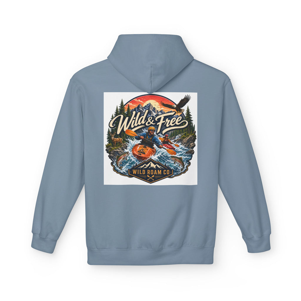 Hoodie — "Wild & Free" Kayak Adventure Pullover