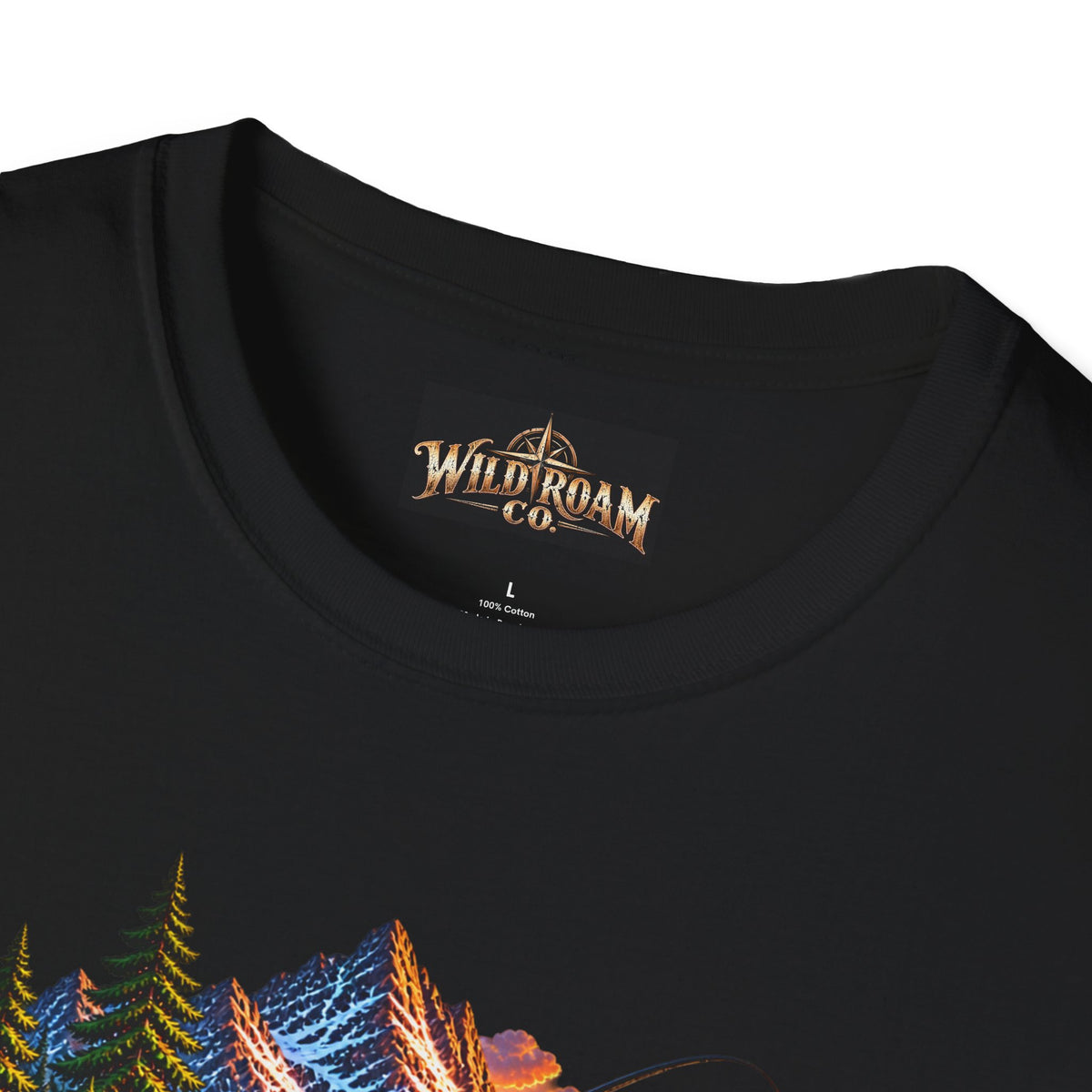Nature Camping T-Shirt — Mountain Sunset  Lake Scene