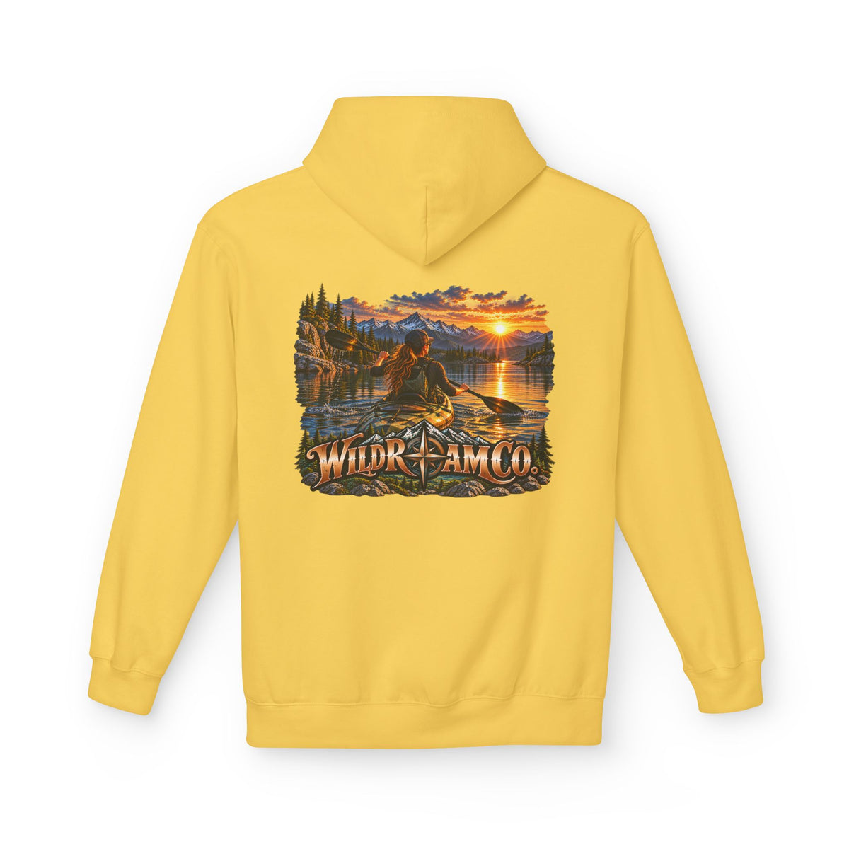 Wild Roam Co. Women's Sunset Kayak Hoodie — Outdoor Adventure Pullover