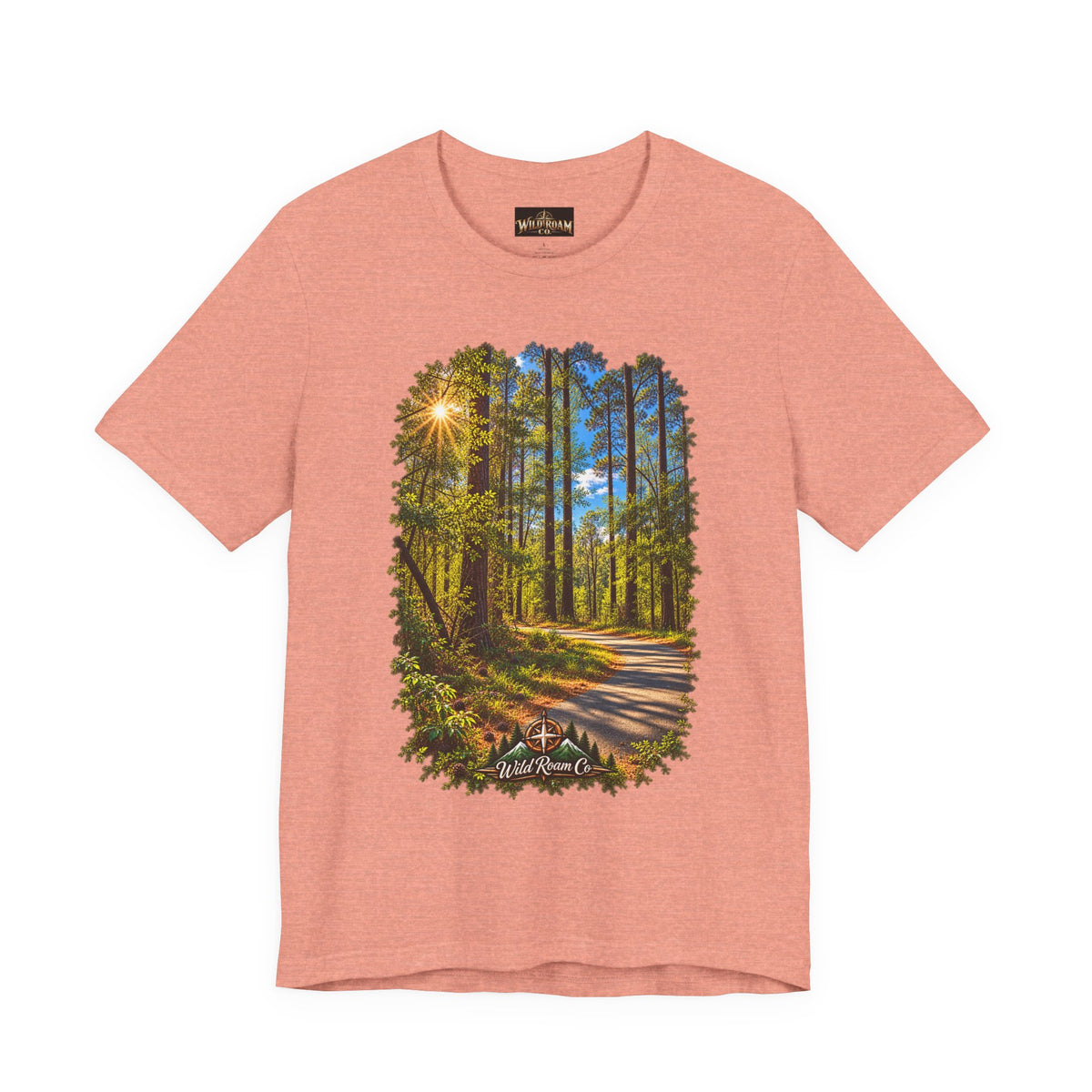 Wild Roam Co Unisex Tee--Matt 7:14 Forest Path