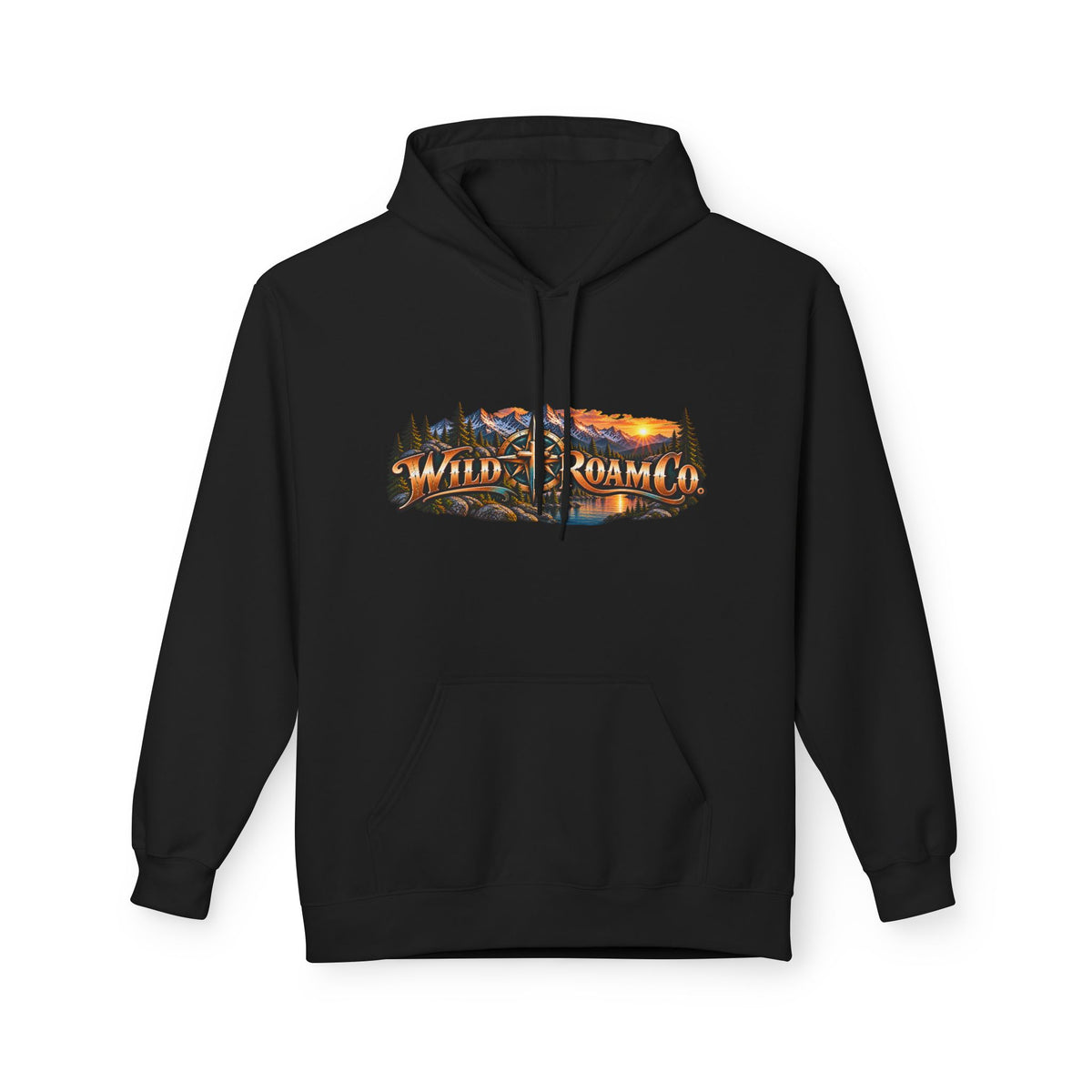 Men's Christian Nature Hoodie — “Be Still and Know That I Am God” Scenic Sweatshirt