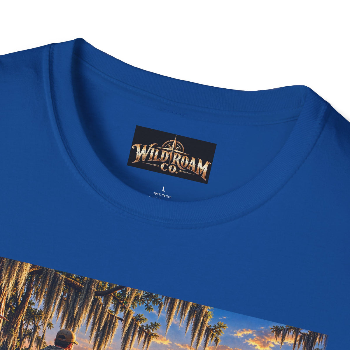 Wild & Free to Roam T-Shirt —Bayou Sunset Fishing Adventure Graphic Tee