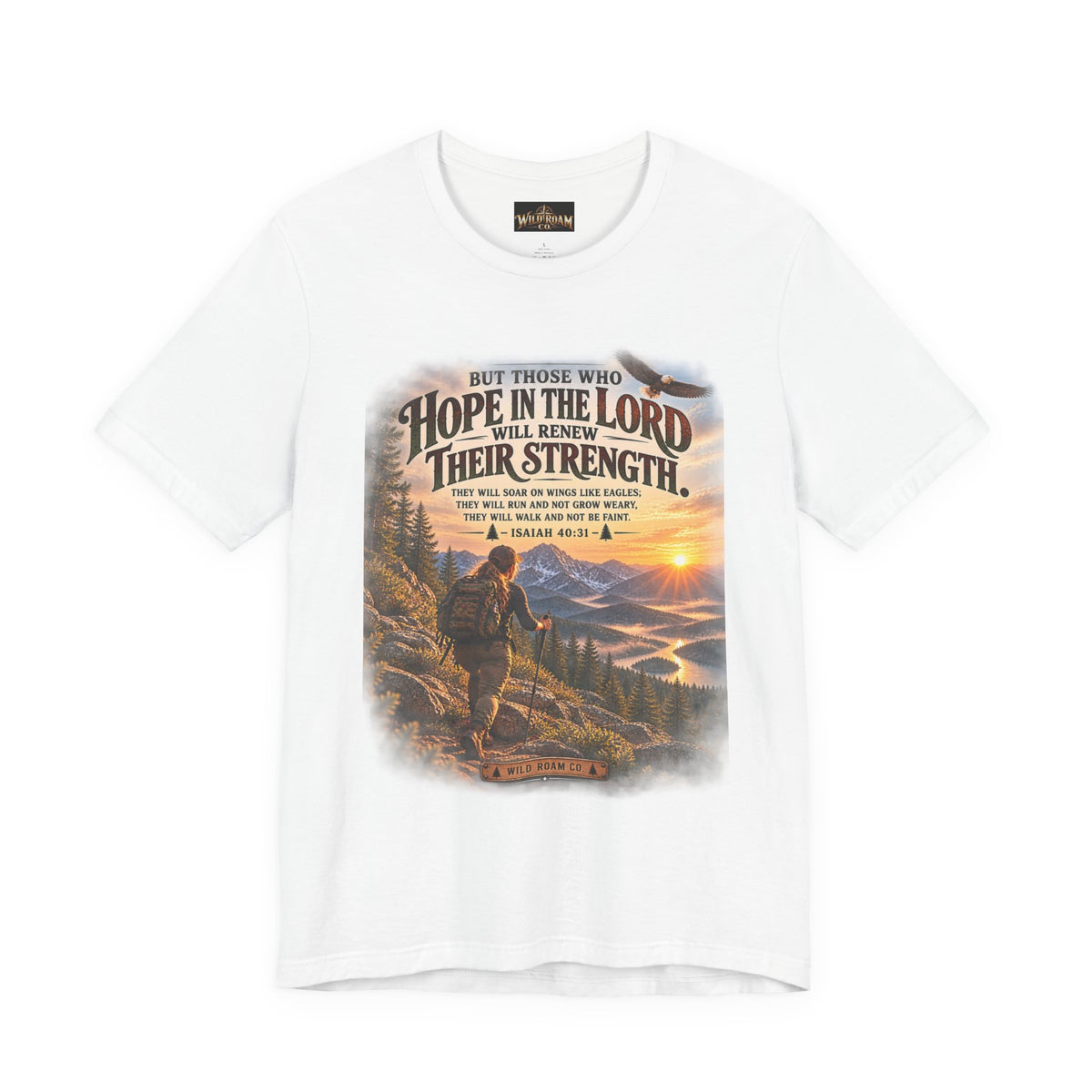 Women's Hope in the Lord T-Shirt — Isaiah 40:31 Christian Faith Tee