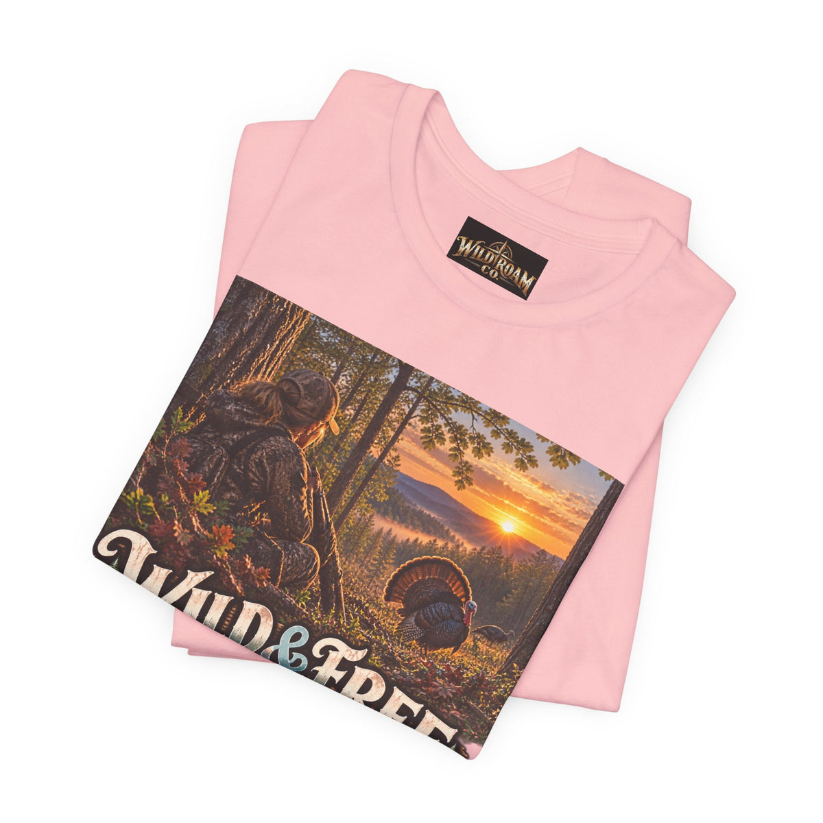 Women's Wild & Free To Roam T-Shirt — Outdoor Adventure Nature Graphic Tee