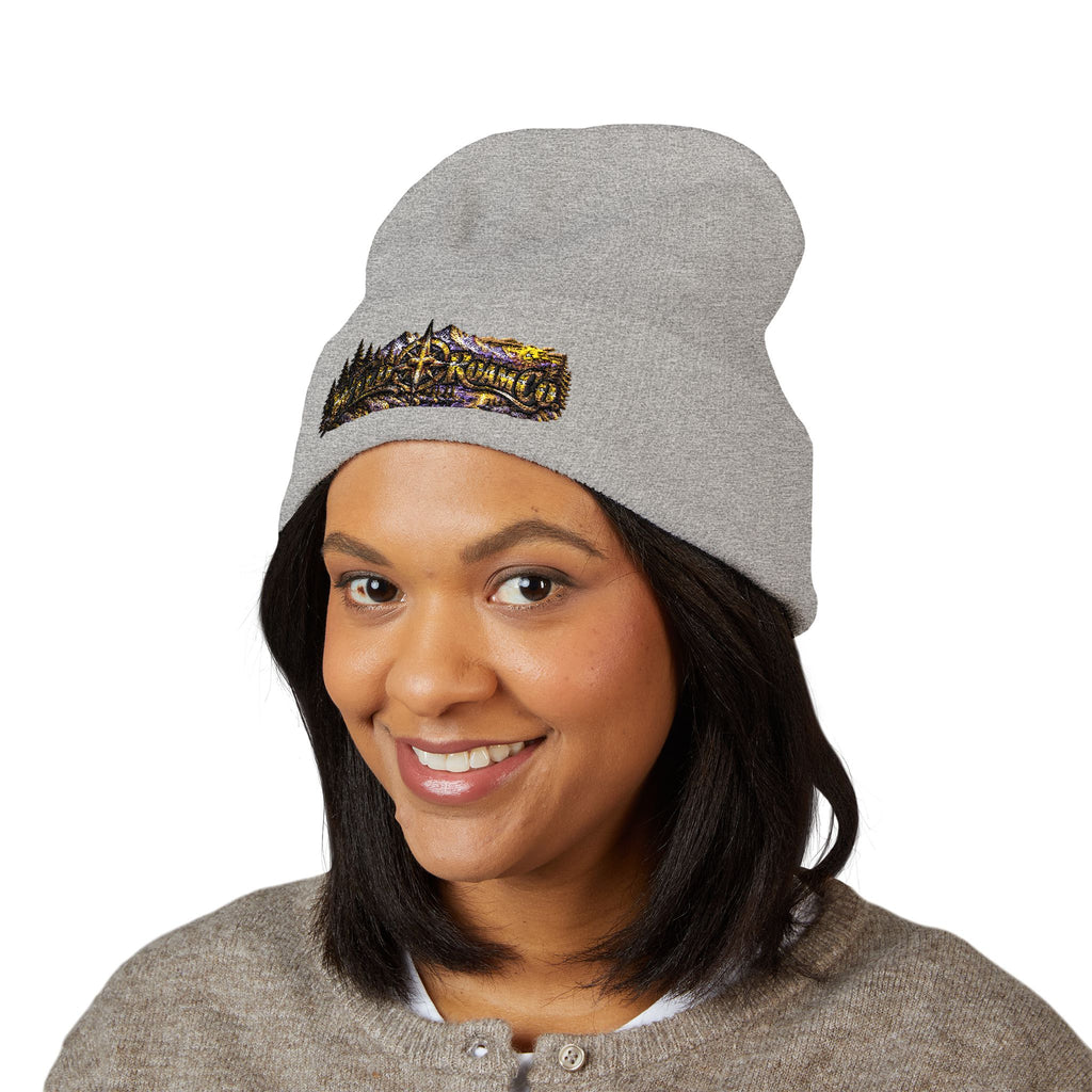 Wild & Free Embroidered Cuffed Beanie