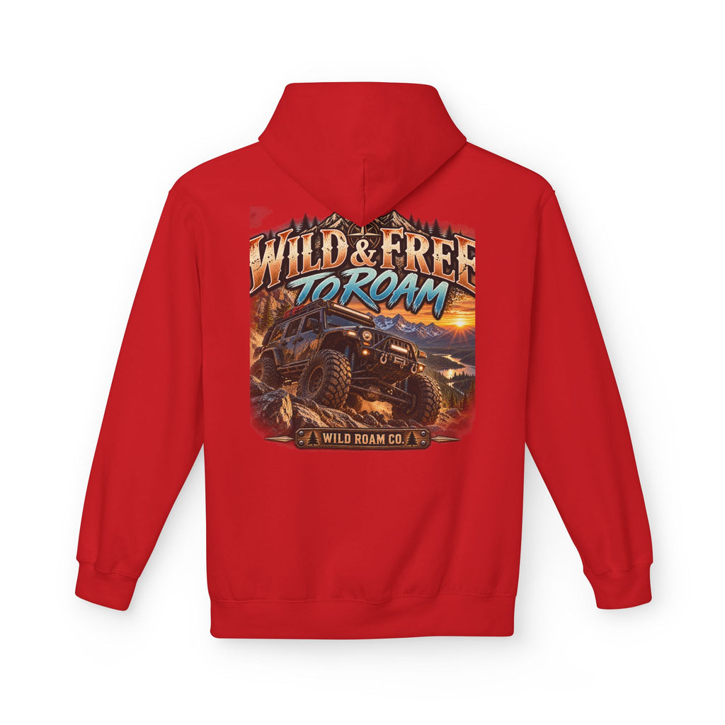 Roam Wild Off‑Road Hoodie – "Wild & Free to Roam" 4x4 Adventure Pullover
