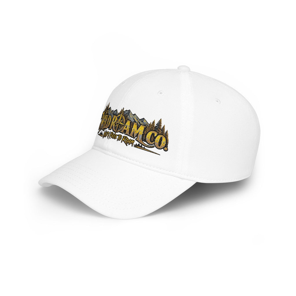 Wild Dream Co. Embroidered Baseball Cap — Adventure Logo Low Profile Hat