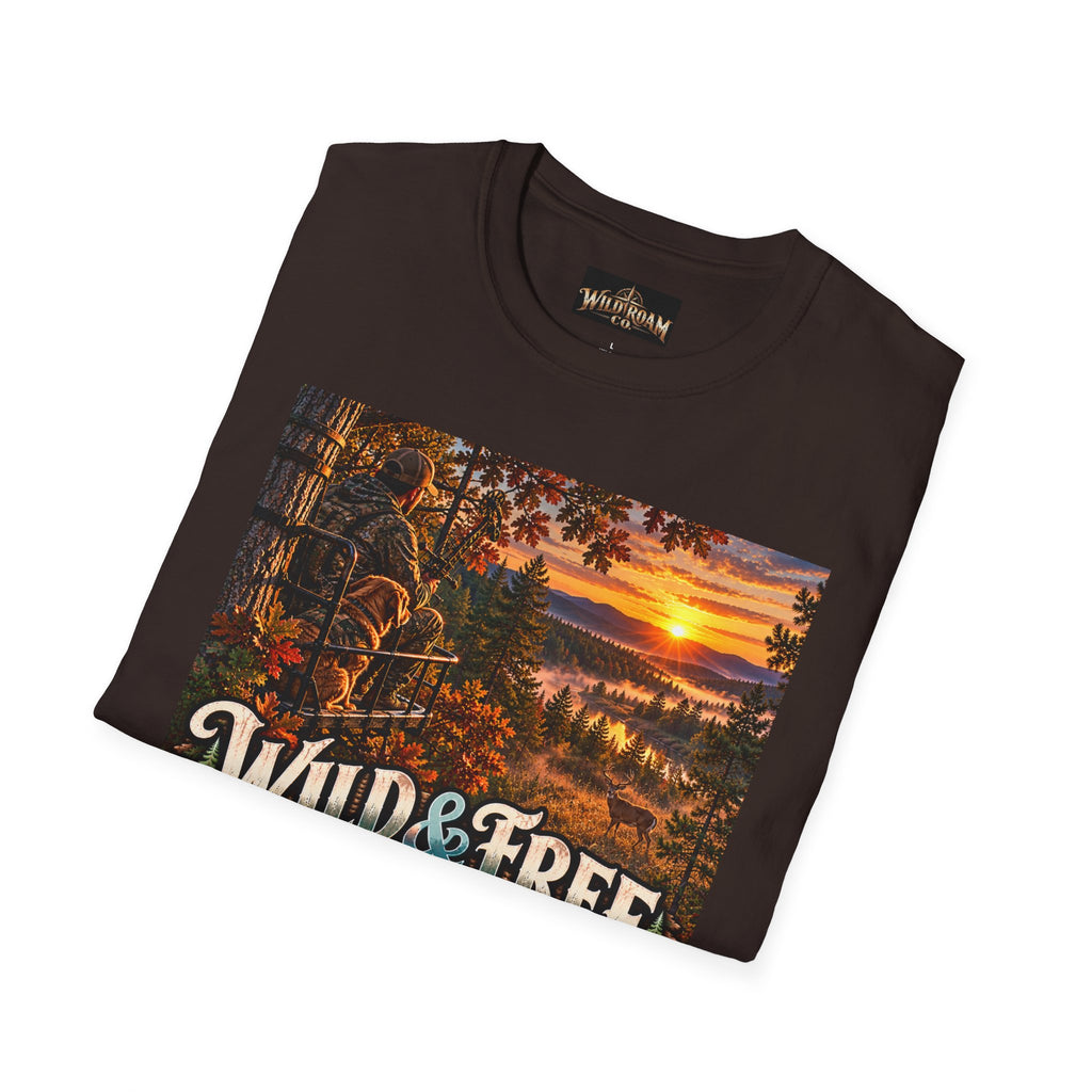Wild & Free To Roam T-Shirt — Outdoor Nature Sunset Graphic Tee