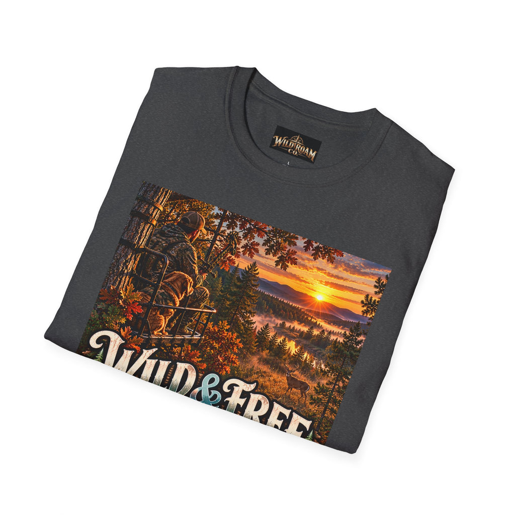 Wild & Free To Roam T-Shirt — Outdoor Nature Sunset Graphic Tee