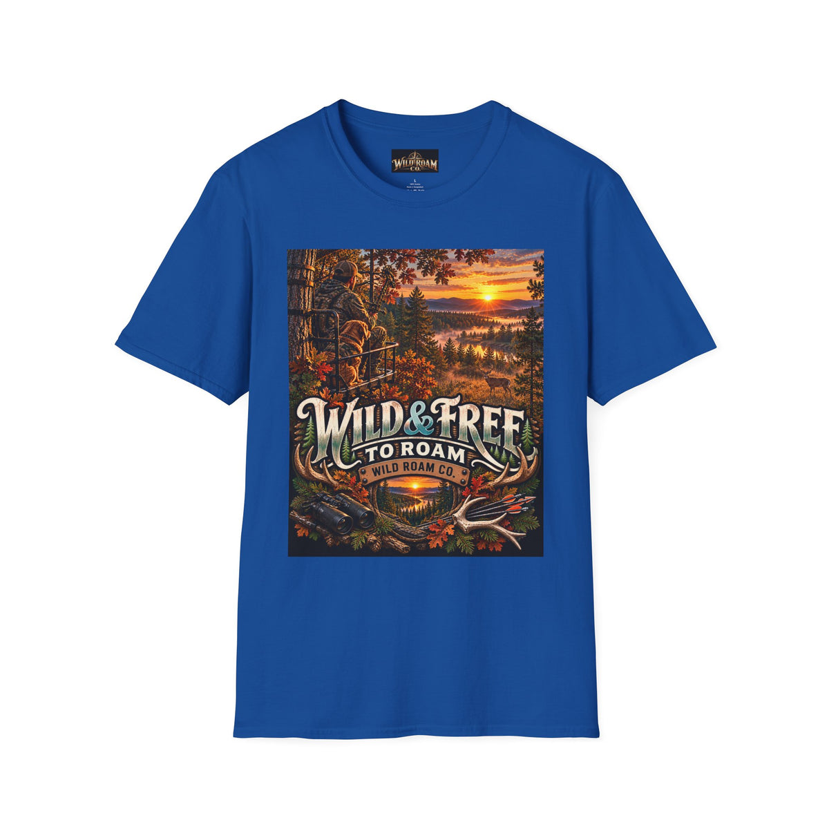 Wild & Free To Roam T-Shirt — Outdoor Nature Sunset Graphic Tee