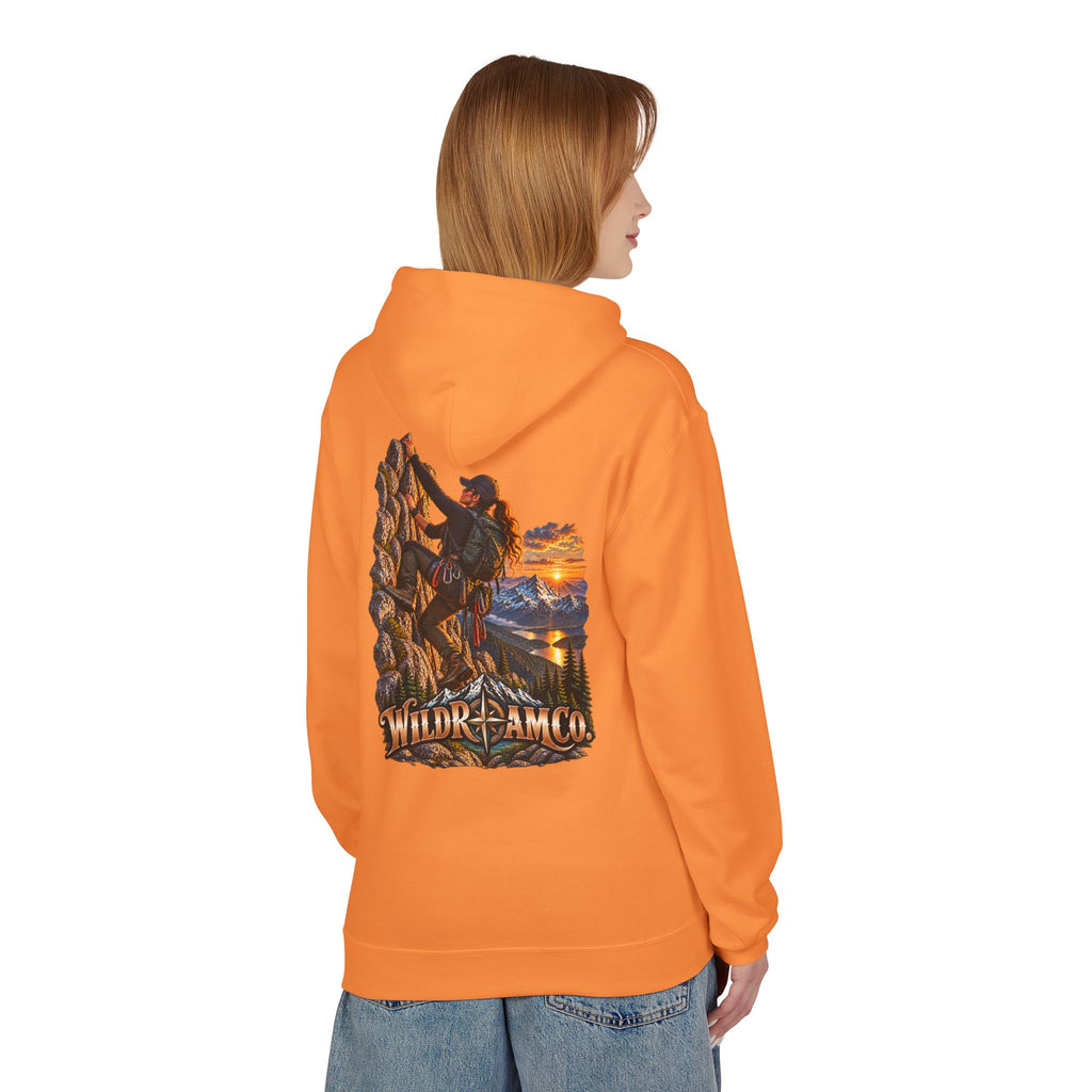 Women's Wild Roam Co. Climber Hoodie — Outdoor Adventure Graphic Pullover
