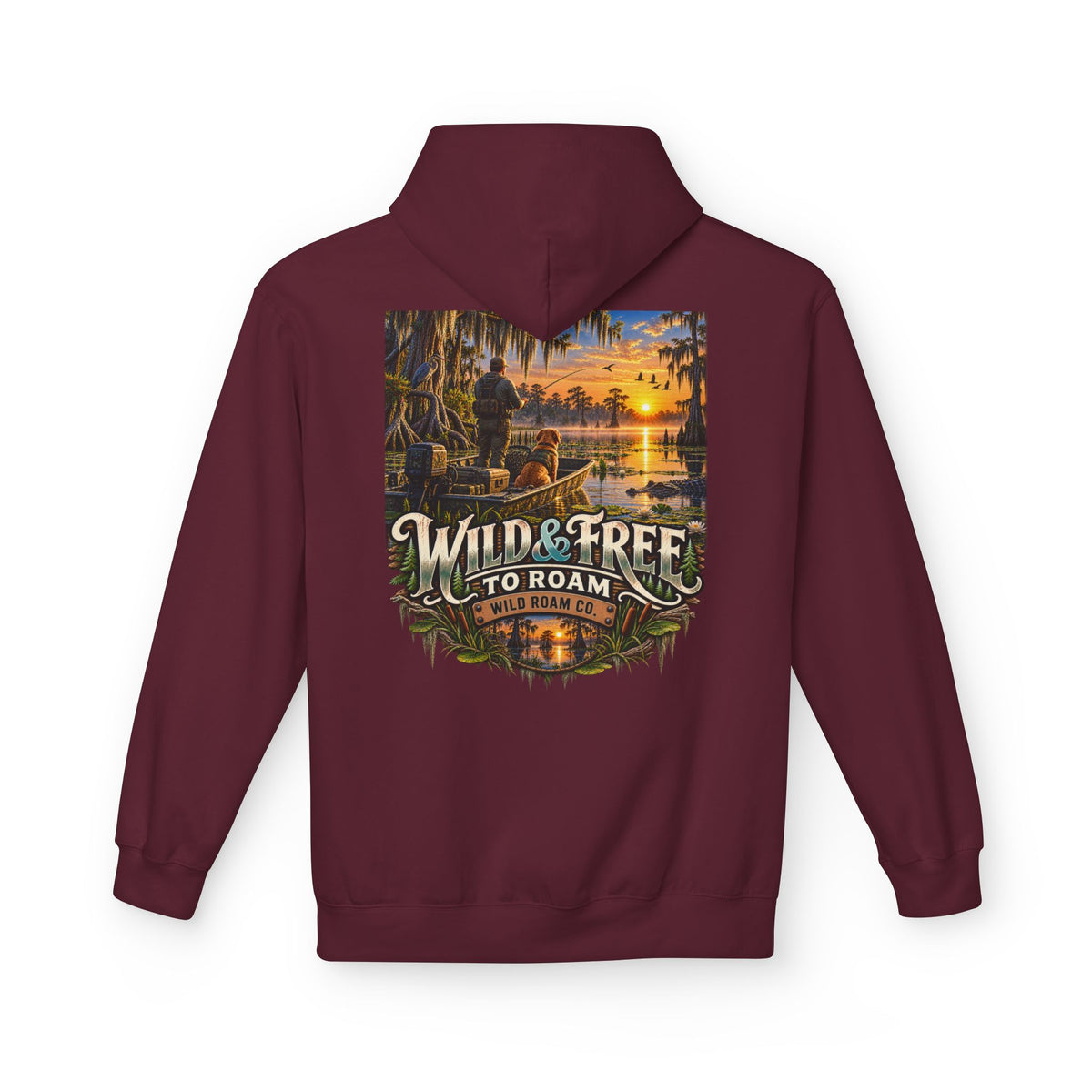 Wild & Free Hoodie — Wild & Free To Roam Bayou Adventure Graphic Pullover