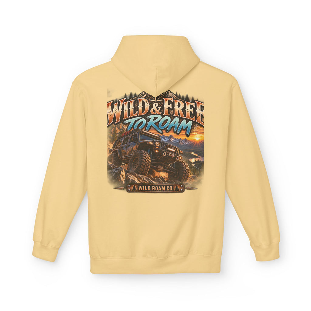 Roam Wild Off‑Road Hoodie – "Wild & Free to Roam" 4x4 Adventure Pullover