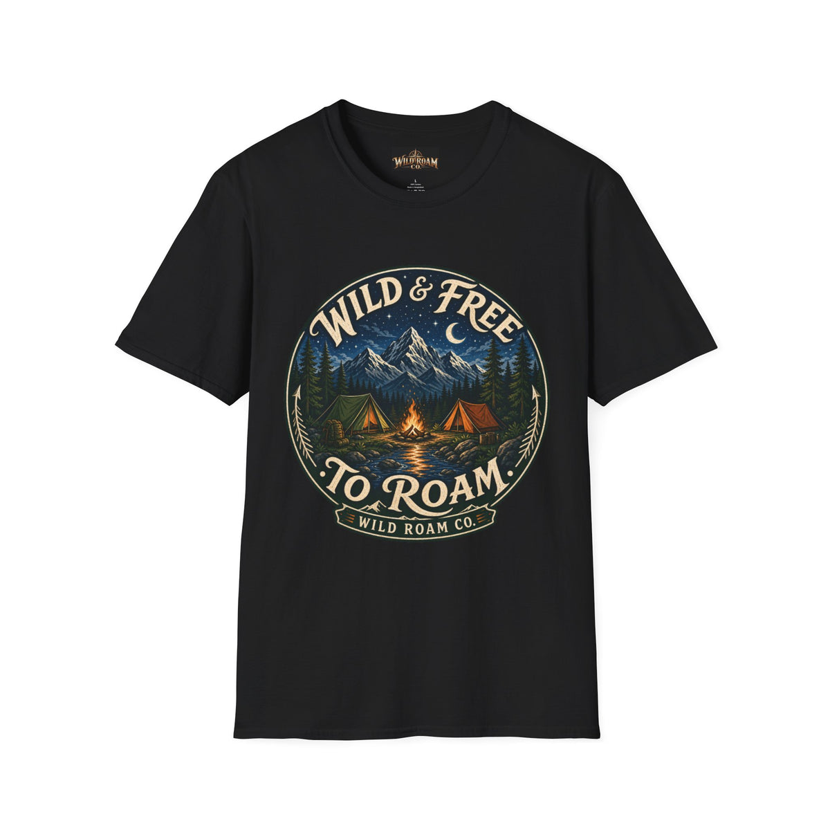 Wild & Free To Roam Camping T-Shirt